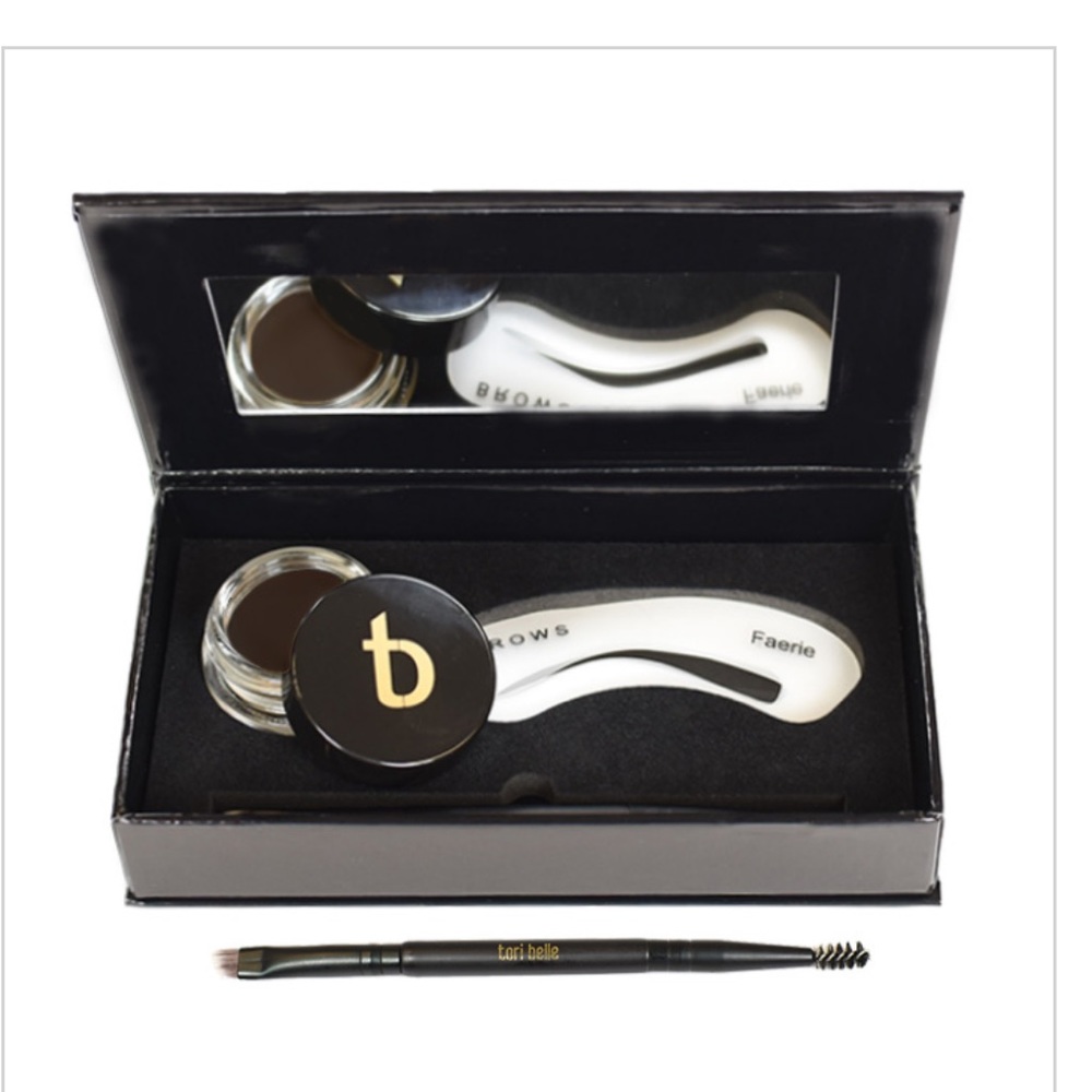 Tori Belle The Works Brow & Liner Kit (Dark Brown)
